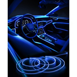 Defvnsy Interior Lighting Car 12 V, RGB LED Decorative Ambient Lighting Car, USB LED Light Strips with Remote Control, for Interior Footwell Lighting, Underbody Lighting, Car Decoration