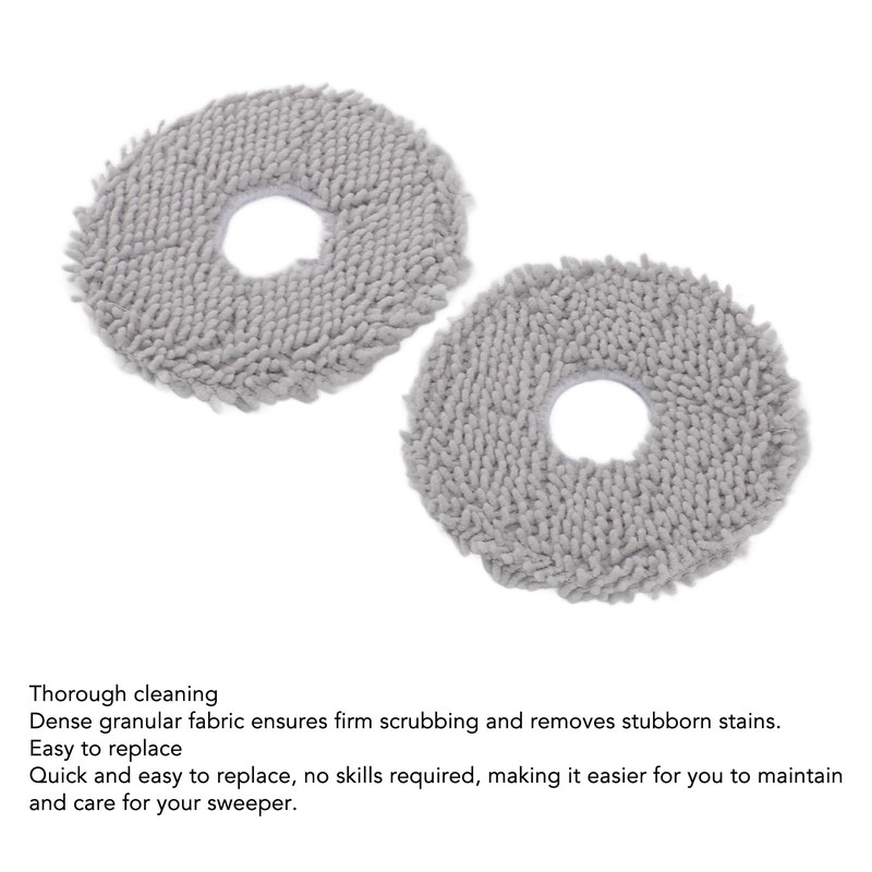 6Pcs Robot Vacuum Cleaner Mop Pads Replacement Robot Vacuum Mopping