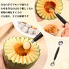 Liroyal Melon Baller Scoops Fruit Scoopers (Set of 2) Ice