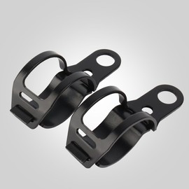 Terisass Turn Mount Bracket 8x3cm Universal Turn Light Indicator Mount Bracket Clamp Kit Metal Fork Relocation Clamp