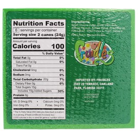 Christmas Candy Canes Suckers, Multicolored Rainbow Fruity Flavor, Individually Wrapped (24-Pack)
