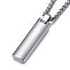 MOO&LEE Stainless Steel Lords Prayer Bar Necklace for Men 24