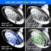 Hotel Spa 6-setting 5" Rechargable LED Shower Head with Light