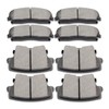 EIOFEVY 8pcs Disc Brake Pad Set Kit Front Rear Left