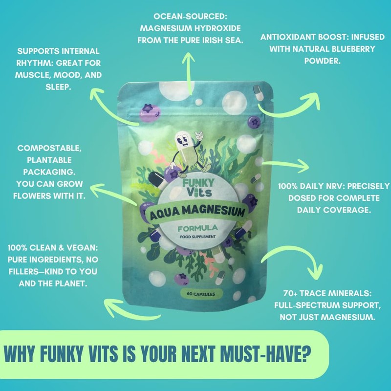 Funky Vits - Aqua Magnesium | Nerve | Muscle |