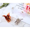 coiyie Butterfly Hair Clips for Women 1.8 Inch Nonslip Clear