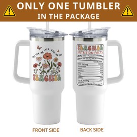 Teacher Gifts - Teacher Appreciation Gifts - Teacher Gifts for Women, Gifts for Teachers, New Teacher Gifts - Teacher Appreciation Week Gifts, Teacher Birthday Gifts, End Of Year Gifts - 40 Oz Tumbler