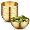 Nuogo 6 Pcs Gold Mixing Bowls Stainless Steel Mixing Bowl