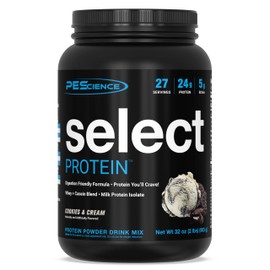 PEScience PEScience Select Low Carb Protein Powder, Cookies and Cream, 27 Serving, Whey and Casein Blend, Keto Friendly, Gluten Free, Best Tasting, Clean Isolate for Women and Men