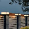SLAWA Outdoor Post Caps Light With Pier Mount Base Column