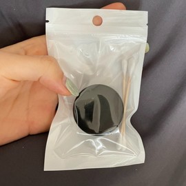 10g Empty Cosmetic Cream Jar with Black Cap (Sample Container) Cosmetics 20ea