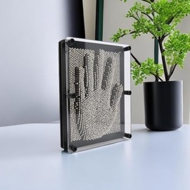 Garosa Pin Art 3D, Escultura de Metal para Impresión, Juguete Decorativo de Agujas para Oficina y Hogar Tamaño Grande