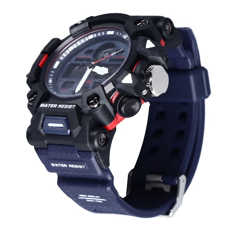 Men Digital Sports Watch Stopwatch Calendar Alarm Function Dual Time