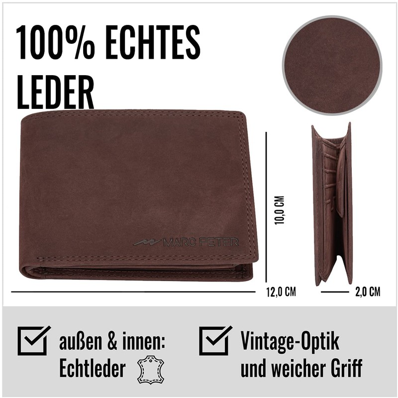Marc Peter® Hanover Genuine Leather Wallet | Wallet for Men