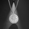 VASSAGO Key of Solomon Seals Necklace Engraved with 72 Names
