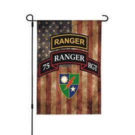 US Army 75th Ranger Regiment Home Flag Outdoor Flag Garden Yard Flag Double Sided Flag For Decor Flag 12.5"X18"