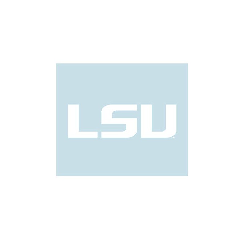 Craftique LSU Decal (WHT LSU Decal (3",4",6",12",18"), 6 in)