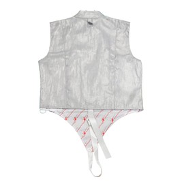 LEONARK Traje Esgrima Lame para florete y Sable - Chaqueta metálica Lavable eléctrico Esgrima (14, Foil Lame)
