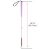 Folding White Cane, Aluminum Mobility Cane for Vision Impaired and