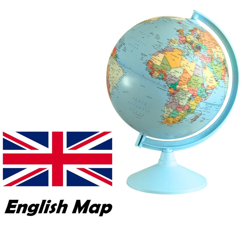 Exerz 30CM Educational World Globe Swivel Rotating Globe - Diameter