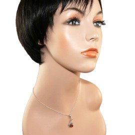 Amber Jewelry for Women - Sterling Silver and Baltic Amber Zodiac Sign Capricorn Pendant Necklace, Includes 925 Sterling Silver Chain, Made in Poland