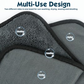 Liamostee Shiny Dry Cloth, Fast Dry Towel for the Shower, 2 Pieces Dry Towel Shower Cubicles Cloth for Water Removal in Shower and Bathroom (40 x 40 cm)