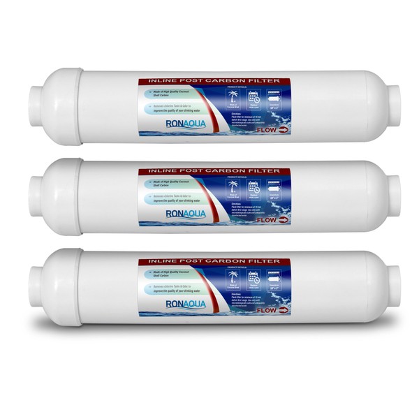 T33 Inline Coconut Grade Activated Carbon Pre/Post Membrane Filter for