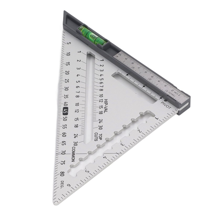7 Inch Rafter Square with Level High Accuracy Aluminum Alloy