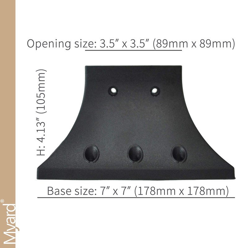 Myard PNP114040 4x4 Post Base Cover (Actual 3.5x3.5 Inches) Post