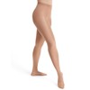 Capezio Ultra Soft Self Knit Waistband Transition Tight, Dark Suntan,