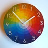 ArogGeld Rainbow Wheel Wall Clock Neutra Numeral Clocks Wall Decor