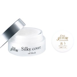 Apros 2023 Self-Nuture Silky Cover, Oil Block, 1.0 oz (28 g) + Mini Facial Cleansing Balm (0.7 oz (20 g) Set, Makeup Base, Makeup, Face Make, Pore Cover, Prevents Makeup Collapse, Ceramic Skin, Smooth Skin, Shiny, Sebum Collapse, Wrinkle Cover, Moisturiz