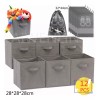 AIWENLIN SHOP Caja De Almacenamiento Ropa Plegable Cubos Organizadores 12p