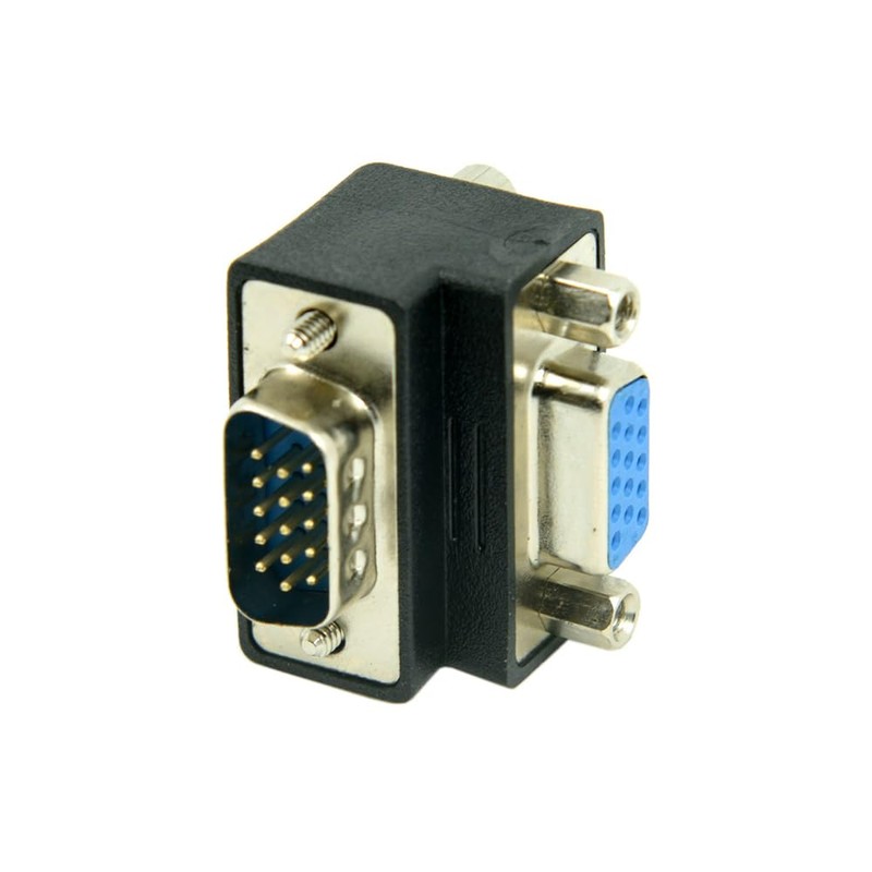 NFHK Adaptador VGA Macho a Hembra 15 Pines 270 Grados