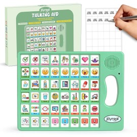 Joyreal AAC Device for Autism, Non Verbal Communication Tools for Speech Therapy & Stroke Rehab. Autism Communication Board with 5 Programmable Buttons & Adjustable Volume, Autistic Kids Must Haves