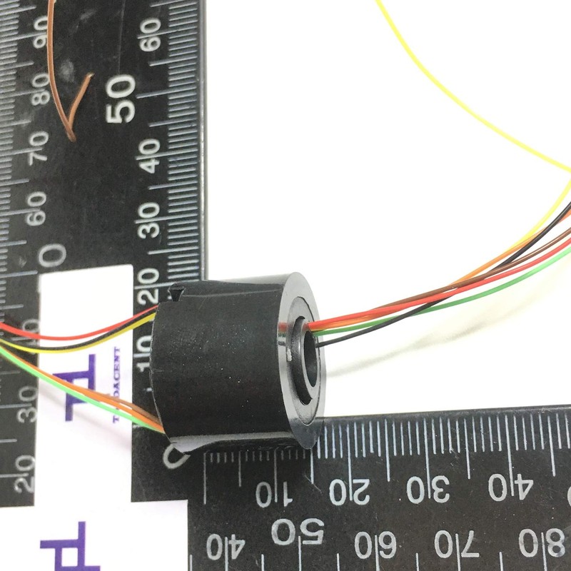 Taidacent Hollow Electrical Slip Ring 2/4/6/12 Wires Collector Ring Conductive