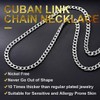 ChainsHouse Cuban Chain Made of 316L Stainless Steel Women's Men's