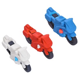 21 Pieces Car Erasers for Boys Motorcycle Party Favors, Puzzle Take Apart Eraser for Party Favors Mini 3D Fun Erasers (21 Pcs Motorcycle)