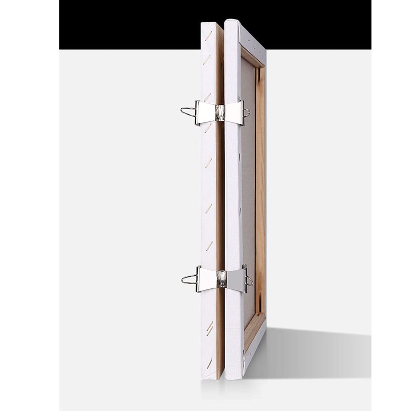 heyous 4pcs Stainless Steel Wet Canvas Clips Hold 2 Canvas