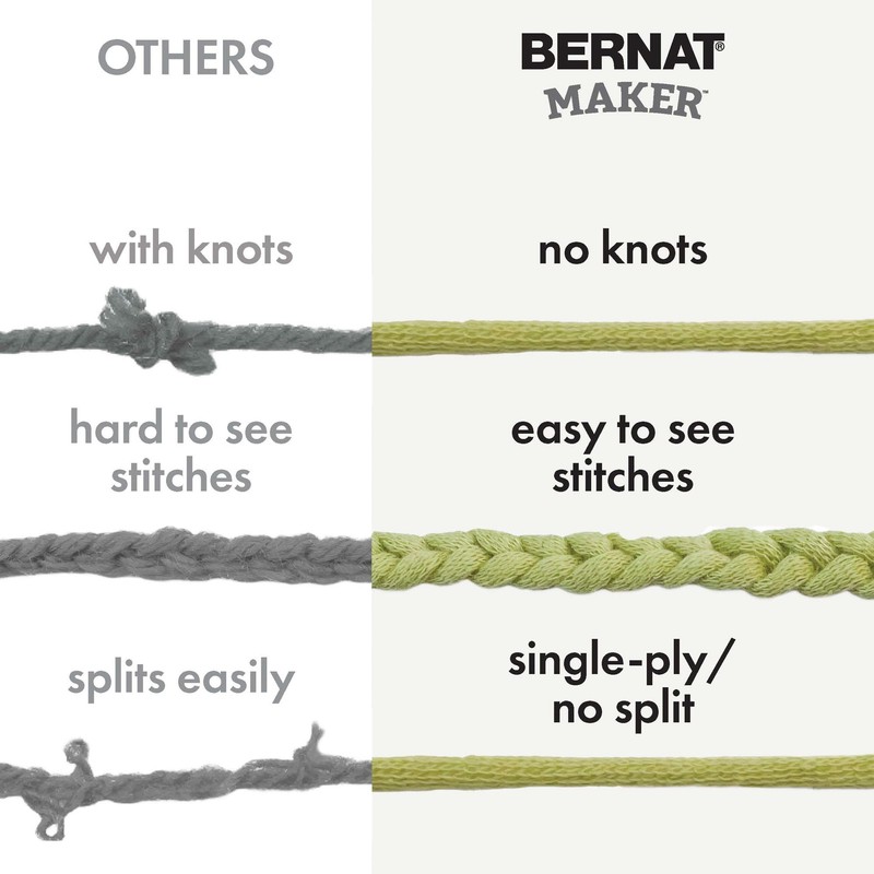 Bernat Maker Cream Yarn - 2 Pack of 250g/8.8oz -