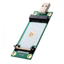 JSER Mini PCI-E Wireless WWAN to USB Adapter Card with SIM Card Slot Module Testing Tools