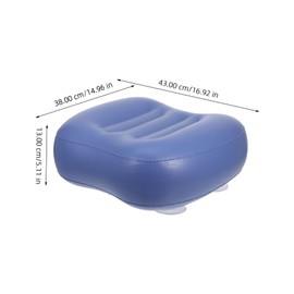 NOLITOY Hot Tub Booster Cushion Inflatable Bath Pillow Suction Cups for Optimal Head Neck Back Support Durable Mat for Relaxation Spa Bathtub
