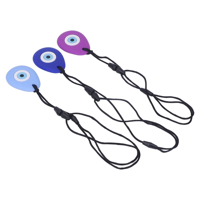 3pcs Drop Shaped Baby Teething Toy Soft Portable Silicone Infant
