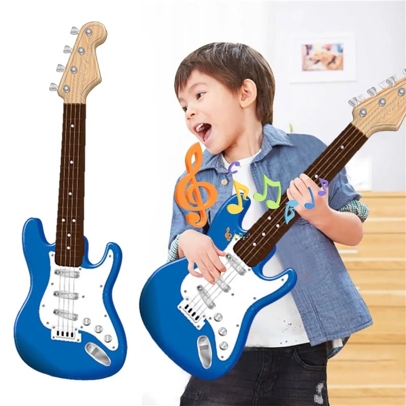 4-String Electric Guitar Toy for Kids – Portable Electronic Musical