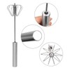 Batidor semiautomático de acero inoxidable de 14 pulgadas, batidor giratorio
