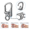Carabiner, Double Anti-Error Locking, 7.5 cm Alloy Small Carabiner Hook
