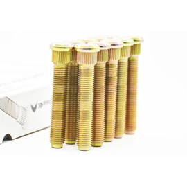 Project Innovation 71mm Total Length Long Extended Wheel Lug Studs Wheel Lug Bolts Compatible with Corolla m12x1.5x71 Year 1980-2021 1 Set 10pcs, Gold