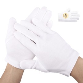 Segbeauty 12 Count Moisturizing Hand Gloves, 6 Pairs Sleeping Gloves for Dry Hands, Washable Moisturizing Gloves Overnight for Sleeping, Cotton Work Gloves Hand Lotion Gloves Overnight for Women Small