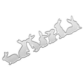 Cute Easter Bunny Metal Cutting Die for DIY Paper Art Crafts Photo Album Decor Bunny Dies Cut for Card Making A3TZDM (B)