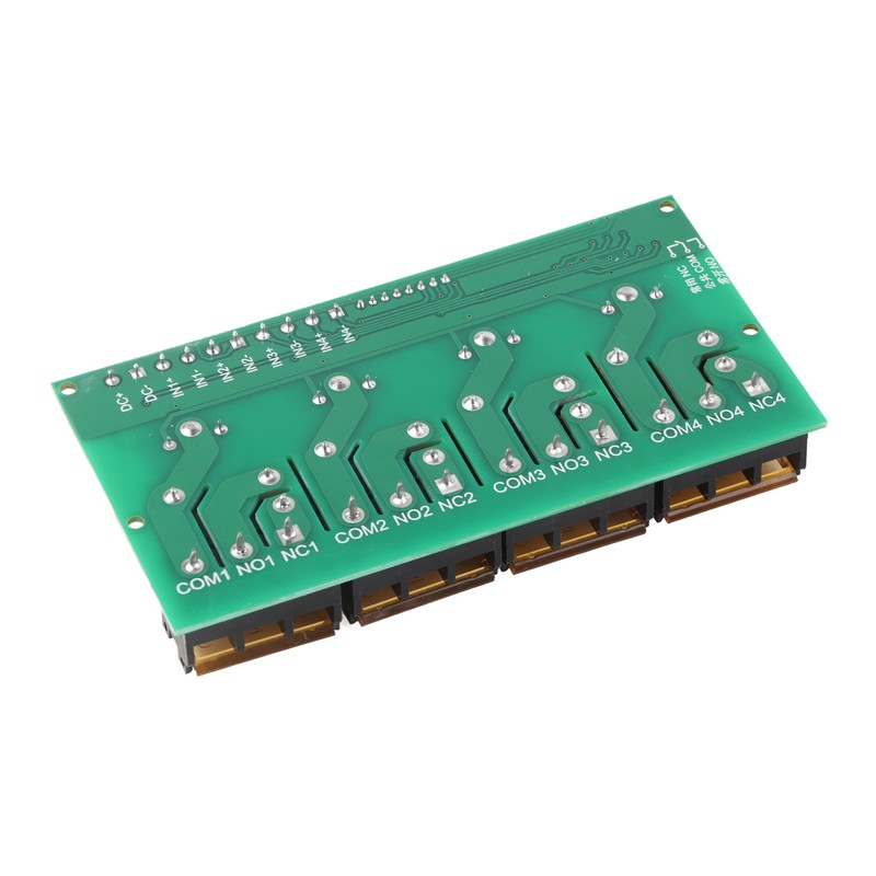 High Power Four Way Relay Module Control Panel Optocoupler Isolation